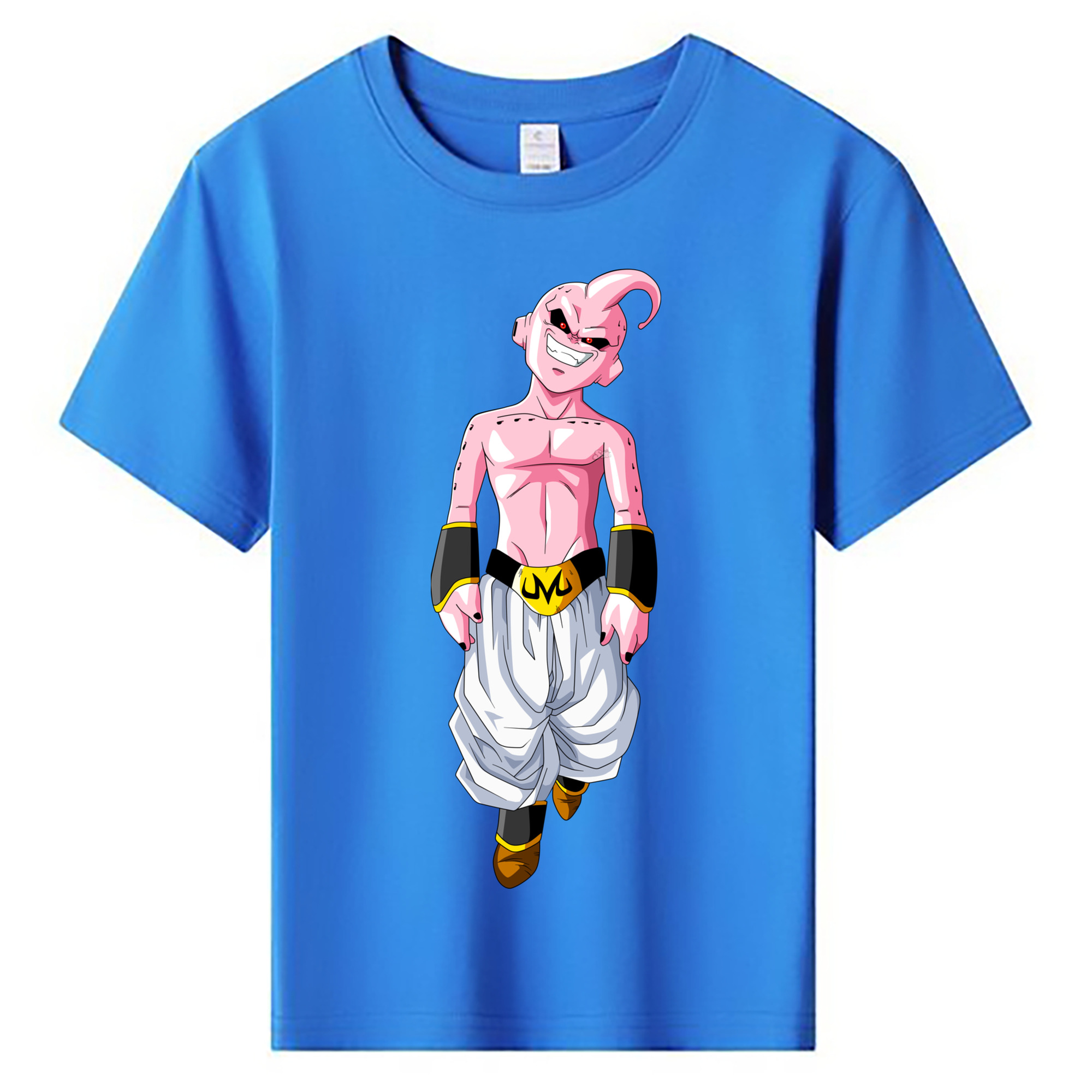 （画像用） ドラゴンボール 魔人ブウ DRAGON BALL Majin Buu 綿100％キッズTシャツ（フロントプリント）